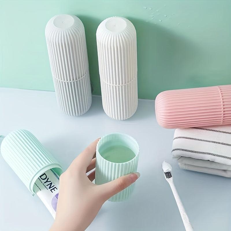 Travel Toothbrush Cup Case Portable Holder for School Camping Business Trip