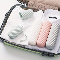 Travel Toothbrush Cup Case Portable Holder for School Camping Business Trip