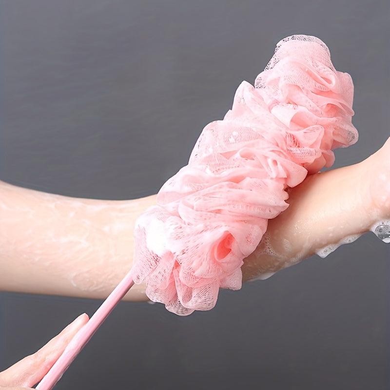 Exfoliating Loofah Sponge Bath Brush with Long Handle
