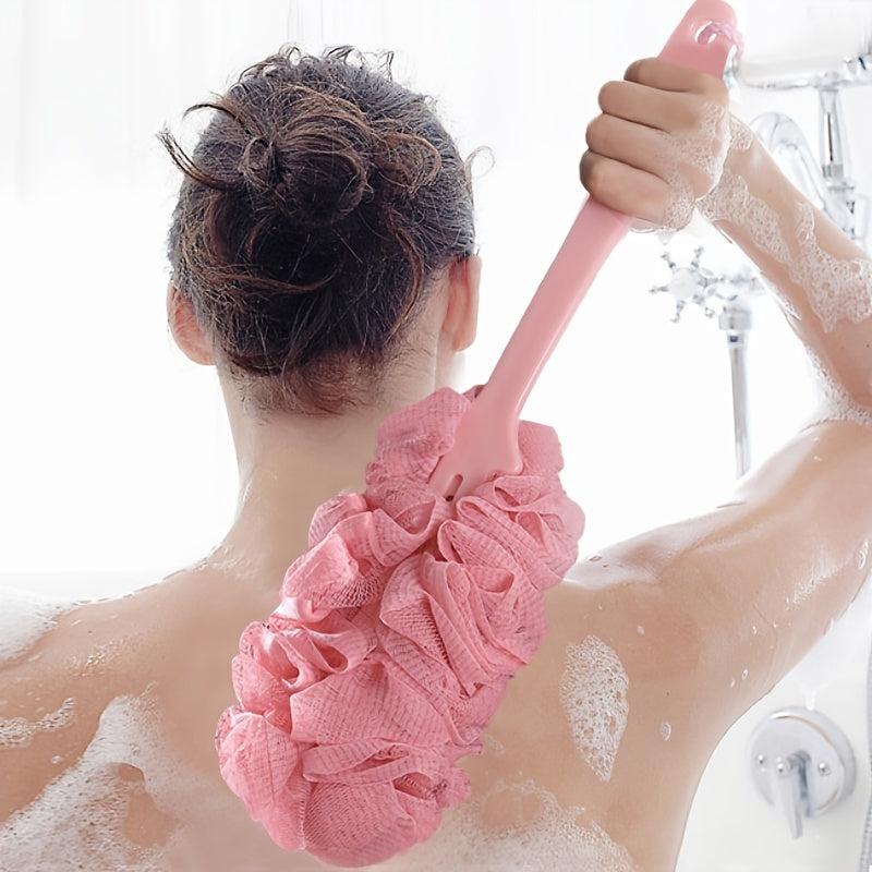 Exfoliating Loofah Sponge Bath Brush with Long Handle