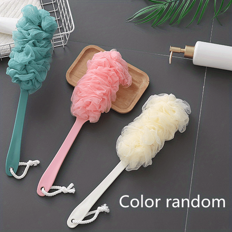 Exfoliating Loofah Sponge Bath Brush with Long Handle