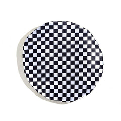 Waterproof Double Layer Shower Cap Checkerboard Print Bathing Hair Cover