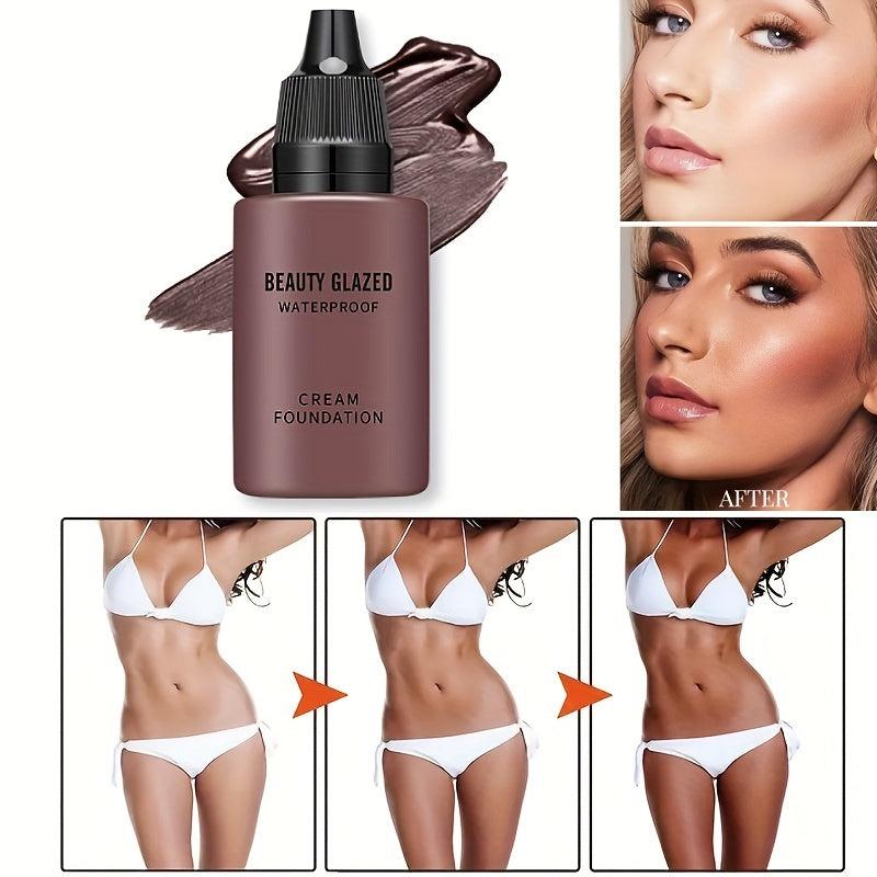 Summer Seaside Sunscreen Body Self Tanning Cream Dark Tan Bronzer Moisturizing