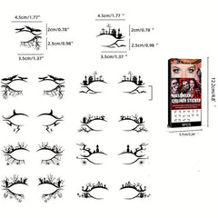 Waterproof Eyeliner Stickers - Bat Spider Decorati