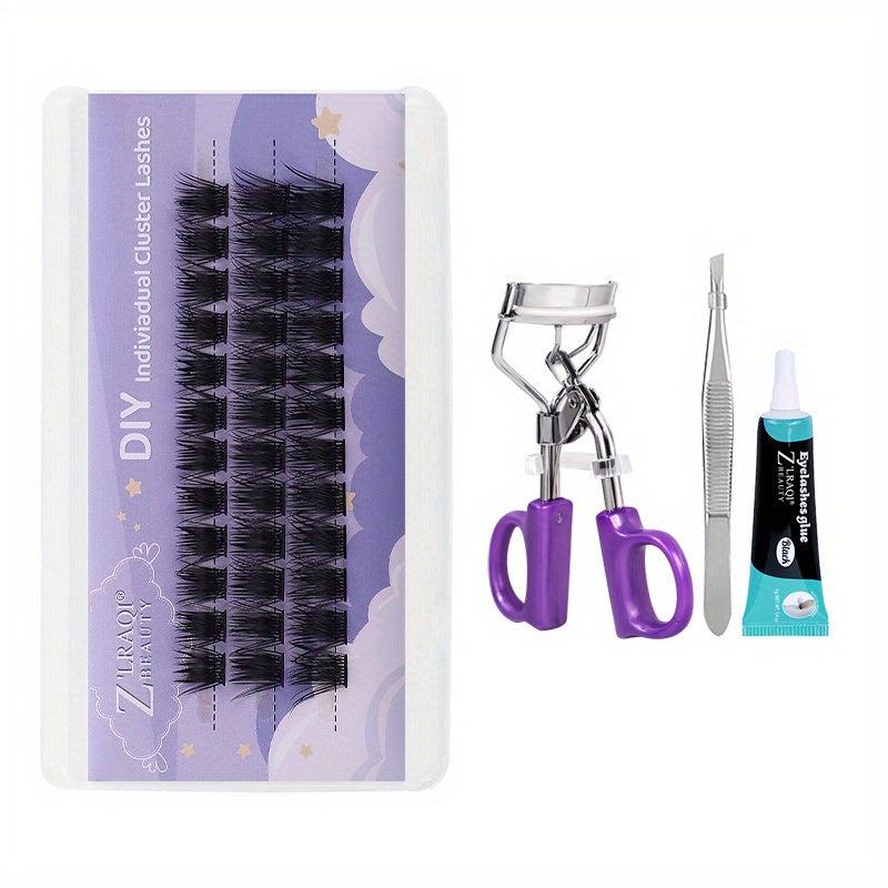 Feather Fan Lashes Flame Wheat Style False Eyelashes Natural Thick Lazy Makeup