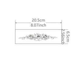 Realistic Wreath Tattoo Sticker - Waterproof Temporary Tattoo for Wrist and Neck