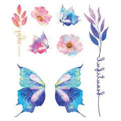 Butterfly Face Sticker Tattoo Waterproof Temporary Eyes Hands Chest Body Art