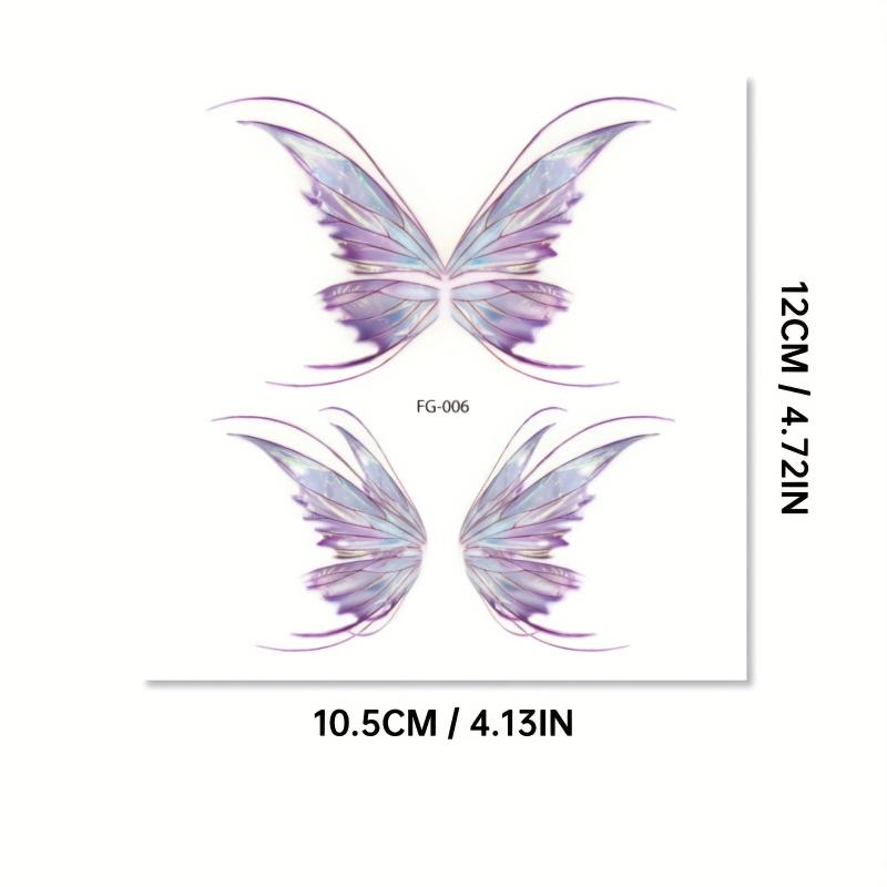 Butterfly Face Sticker Tattoo Waterproof Temporary Eyes Hands Chest Body Art