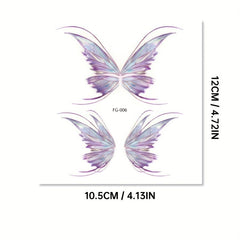 Butterfly Face Sticker Tattoo Waterproof Temporary Eyes Hands Chest Body Art