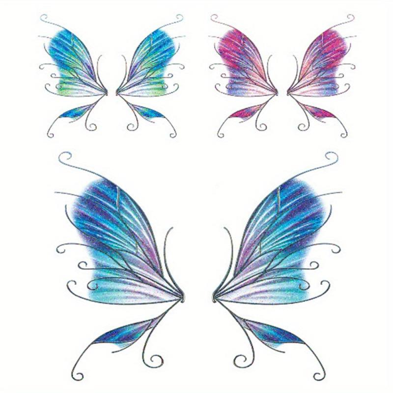Butterfly Face Sticker Tattoo Waterproof Temporary Eyes Hands Chest Body Art