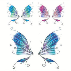 Butterfly Face Sticker Tattoo Waterproof Temporary Eyes Hands Chest Body Art
