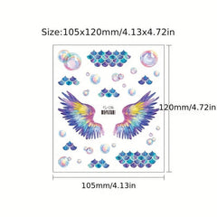 Butterfly Face Glitter Tattoo Patch Magic Stage Makeup Eye Shadow Patch