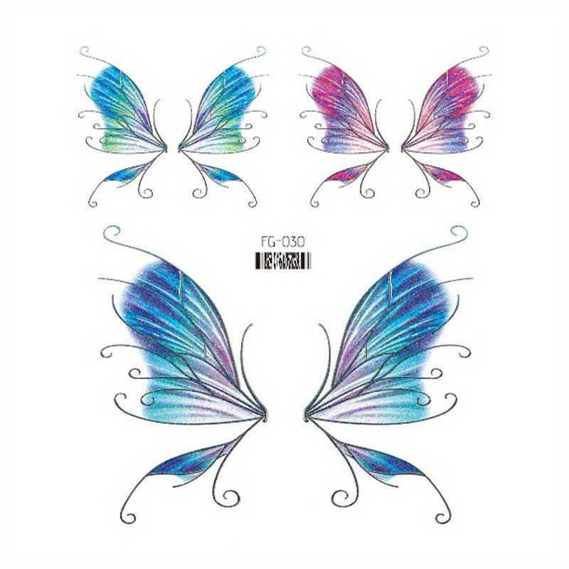 Butterfly Face Glitter Tattoo Patch Magic Stage Makeup Eye Shadow Patch