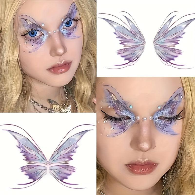 Butterfly Face Glitter Tattoo Patch Magic Stage Makeup Eye Shadow Patch