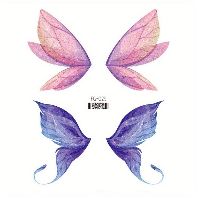 Butterfly Face Glitter Tattoo Patch Magic Stage Makeup Eye Shadow Patch