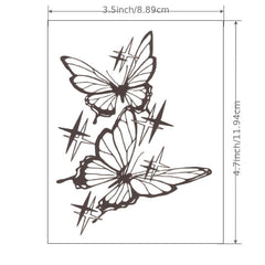 Butterfly Temporary Tattoos Waterproof Realistic Stickers for Ankles Arms Backs