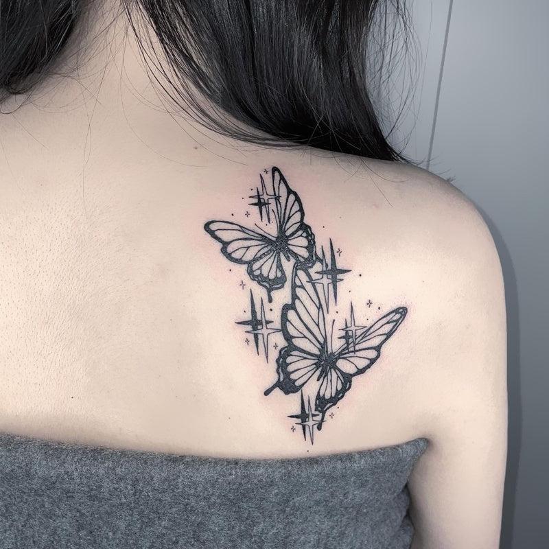 Butterfly Temporary Tattoos Waterproof Realistic Stickers for Ankles Arms Backs