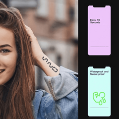 Butterfly Rose Tattoo Sticker Long Lasting Waterproof