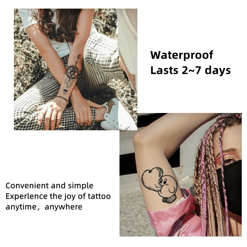 Crown Lion Tattoo Sticker Waterproof Temporary Tattoo Body Art For Men And Women