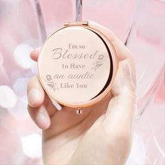 Engraved Compact Mirror - I'm So Blessed - Birthday Wedding Gift
