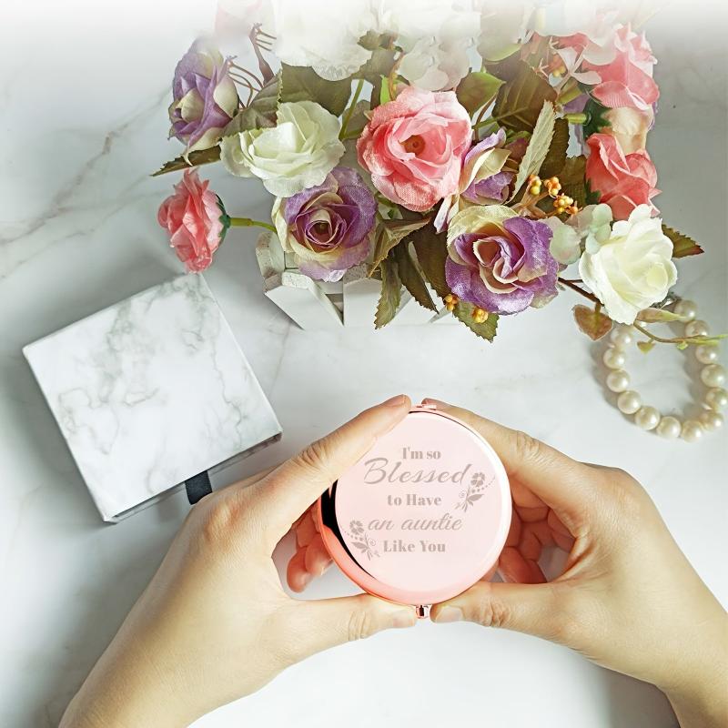 Engraved Compact Mirror - I'm So Blessed - Birthday Wedding Gift
