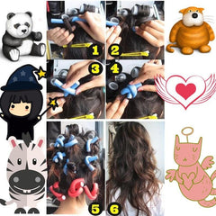 Bendy Twist Curling Rods for DIY Soft Foam Curls Hair Styling