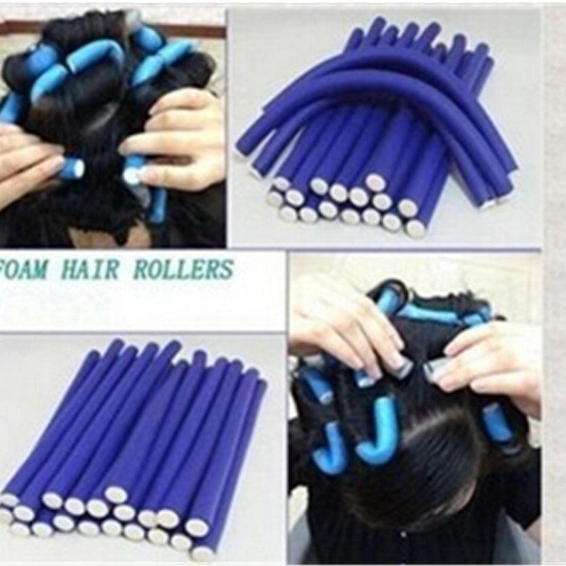 Bendy Twist Curling Rods for DIY Soft Foam Curls Hair Styling