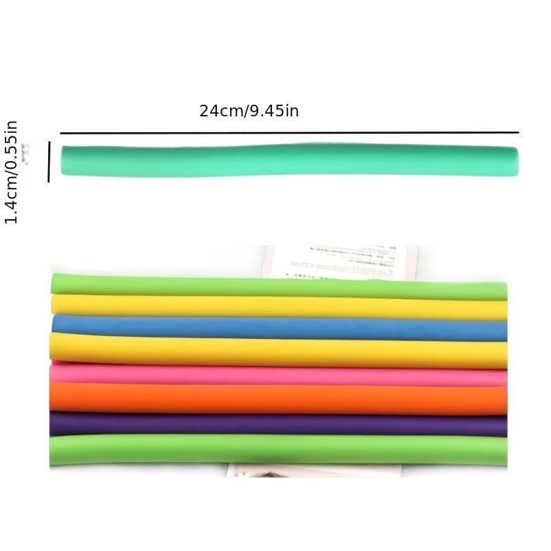 Bendy Twist Curling Rods for DIY Soft Foam Curls Hair Styling