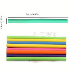 Bendy Twist Curling Rods for DIY Soft Foam Curls Hair Styling