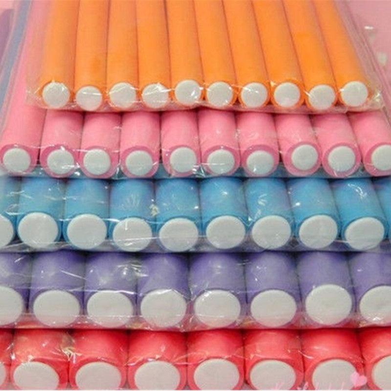 Bendy Twist Curling Rods for DIY Soft Foam Curls Hair Styling