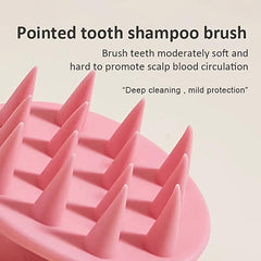 2pcs Silicone Shampoo Brush Comb Bottle Set for Personal Hair Care
