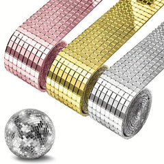 Acrylic Mini Square Mirrors Mosaic Tiles Stickers for DIY Craft Decoration