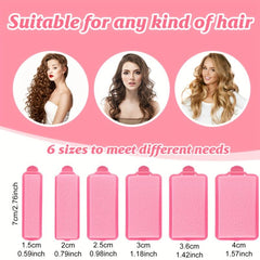 Foam Hair Roller Curlers for Hairdressing Styling Pink