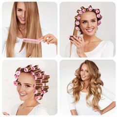 Foam Hair Roller Curlers for Hairdressing Styling Pink