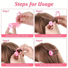 Foam Hair Roller Curlers for Hairdressing Styling Pink