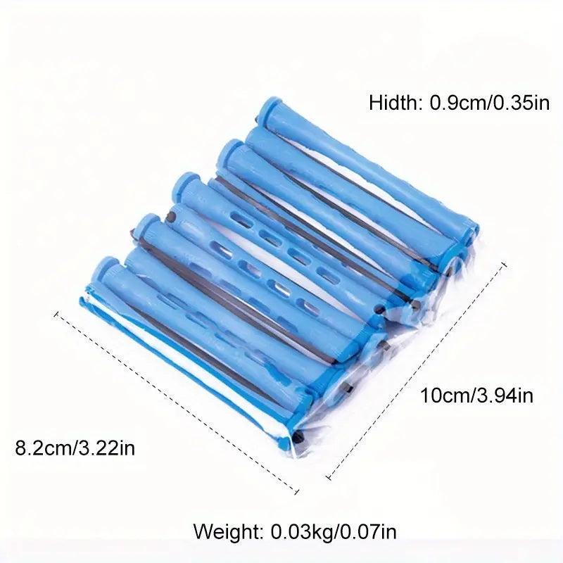 10pcs Cold Wave Perm Rods Set Hair Curling Rods For Long Hair