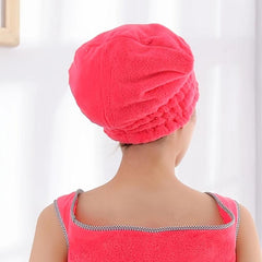 Microfiber Hair Turban Towel Absorbent Twist Turban Shower Cap