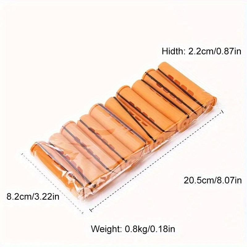 10pcs Cold Perm Rods Set Wave Rods Hair Rollers Hair Curling Rods