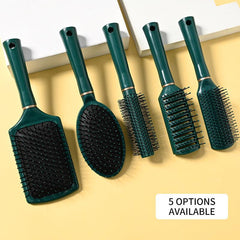 Detangling Brush Anti Static Hairbrush Silicone Base Blow Drying Comb
