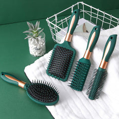 Green Detangling Comb Airbag Comb Scalp Massage Hair Brush