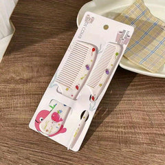 Anti Static Cartoon Hair Brush and Comb Set for Hair Care