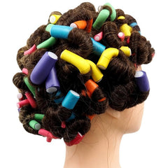 42pcs Heatless Hair Rollers Flex Curlers Twist Spiral Foam Rods DIY Styling