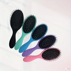 Soft Touch Detangling Paddle Brush Wet Dry Hair Oval Air Cushion