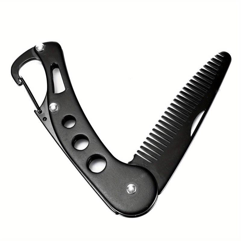 Stainless Steel Beard Comb for Men - Beard Grooming & Styling
