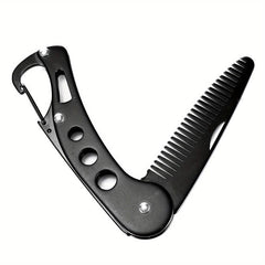Stainless Steel Beard Comb for Men - Beard Grooming & Styling