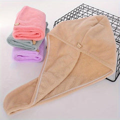 Quick Drying Microfiber Hair Towel Wrap Soft Absorbent Cap Headband