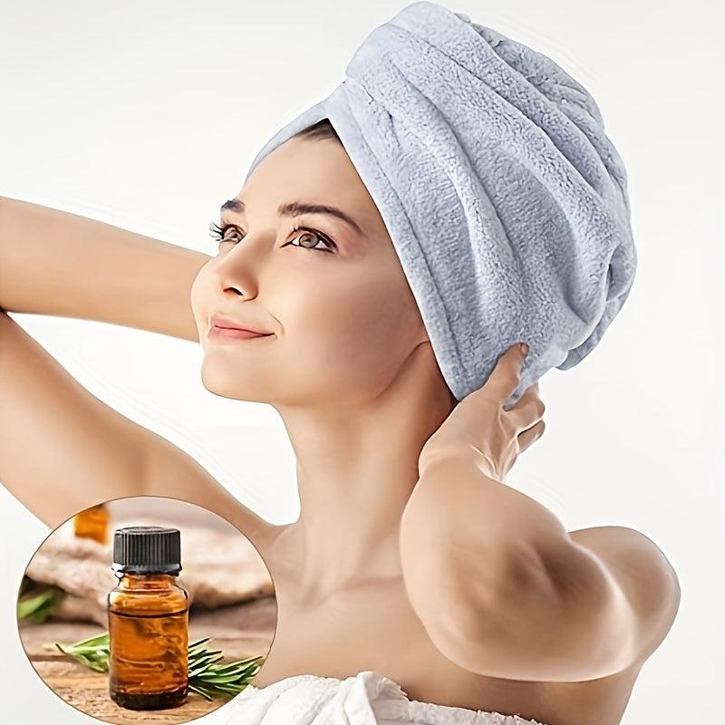 Quick Drying Microfiber Hair Towel Wrap Soft Absorbent Cap Headband