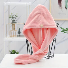 Quick Drying Microfiber Hair Towel Wrap Soft Absorbent Cap Headband