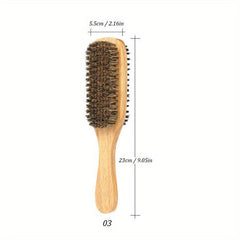 Double-Sided Boar Bristle Broken Hair Brush