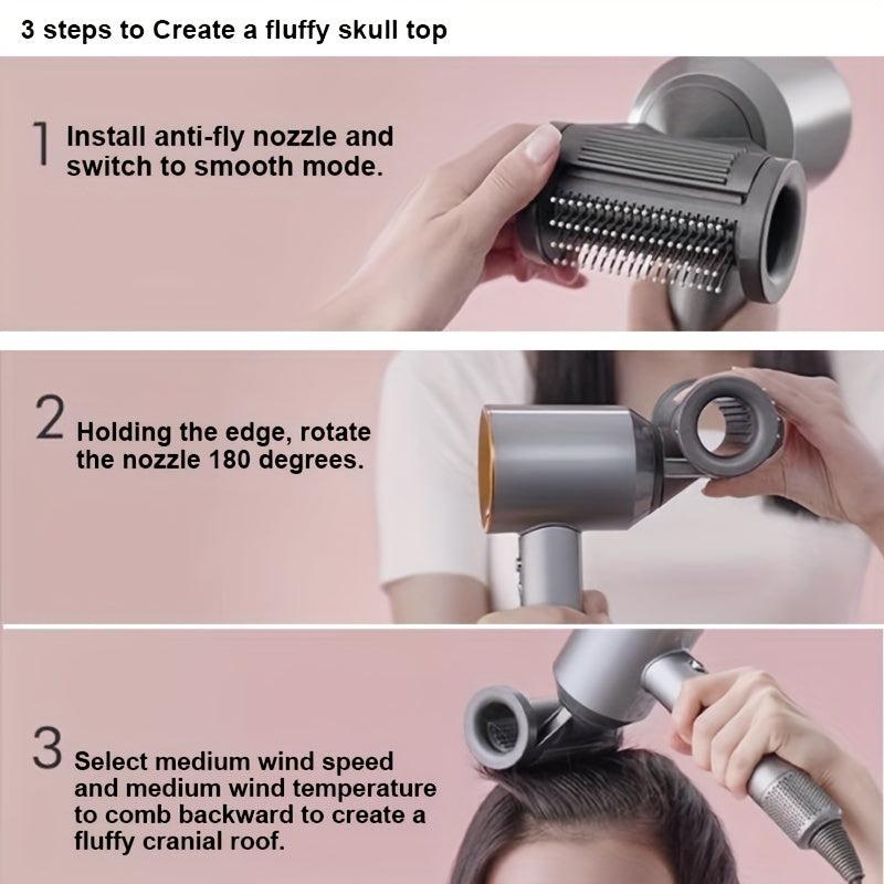 Anti-Flyaway Hair Comb Nozzle Attachment for Hair Dryer
